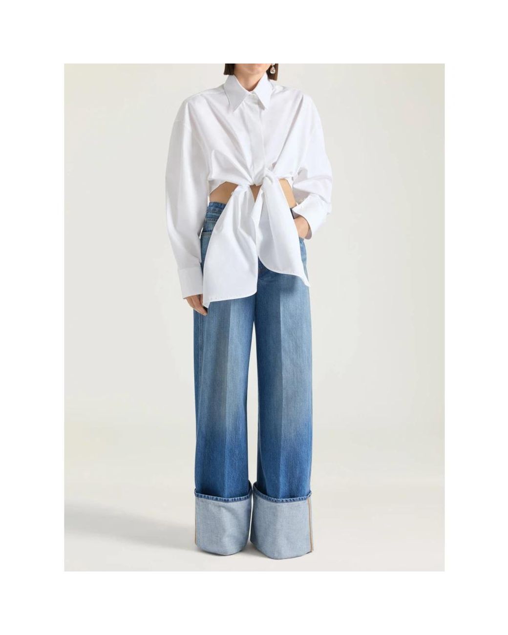 Givenchy Blue Wide Jeans