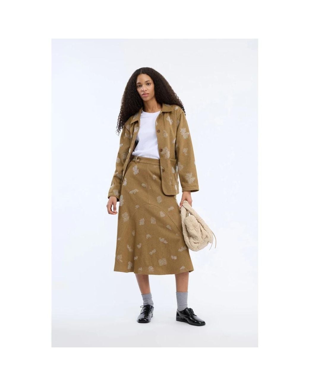 Midi Skirts Munthe de color Natural