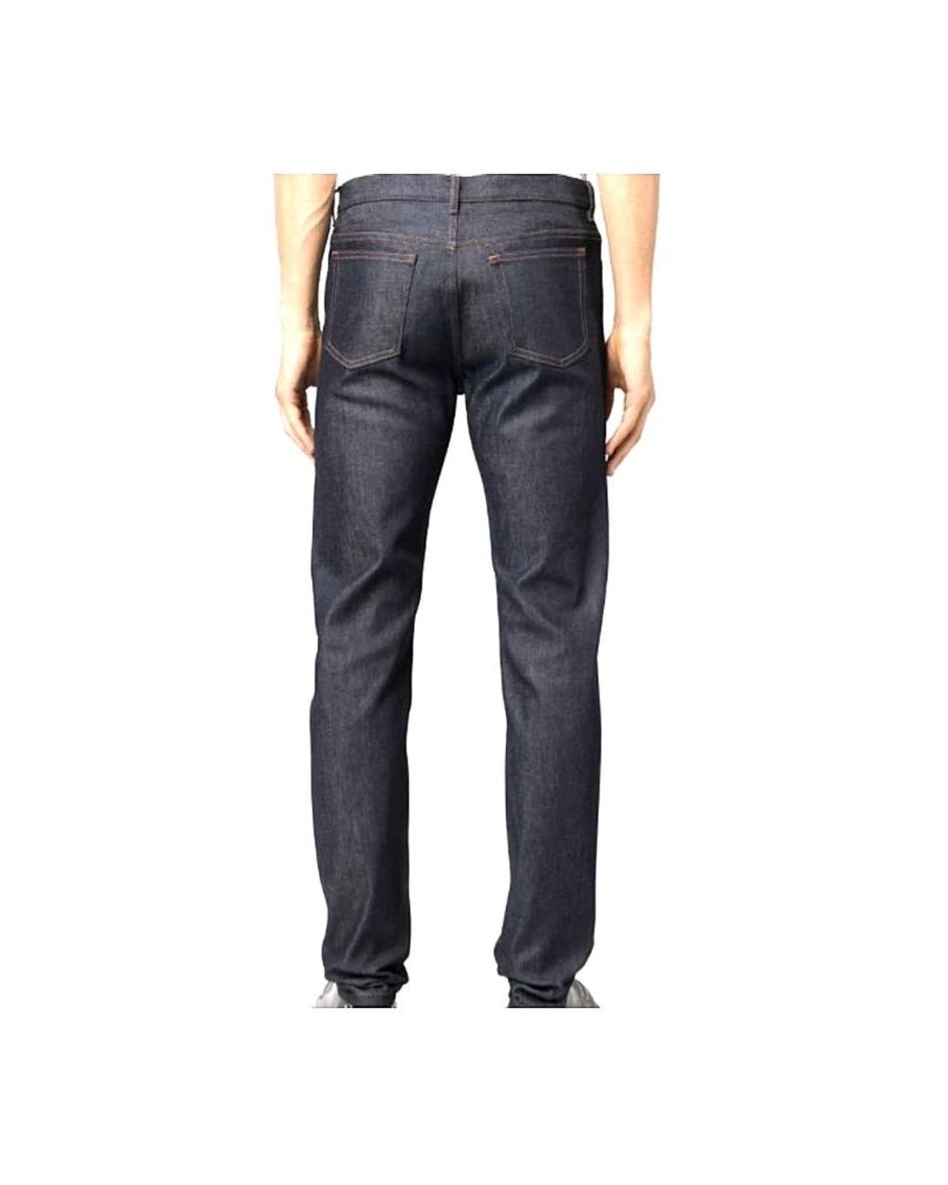 A.P.C. Blue Slim Fit Jeans for men