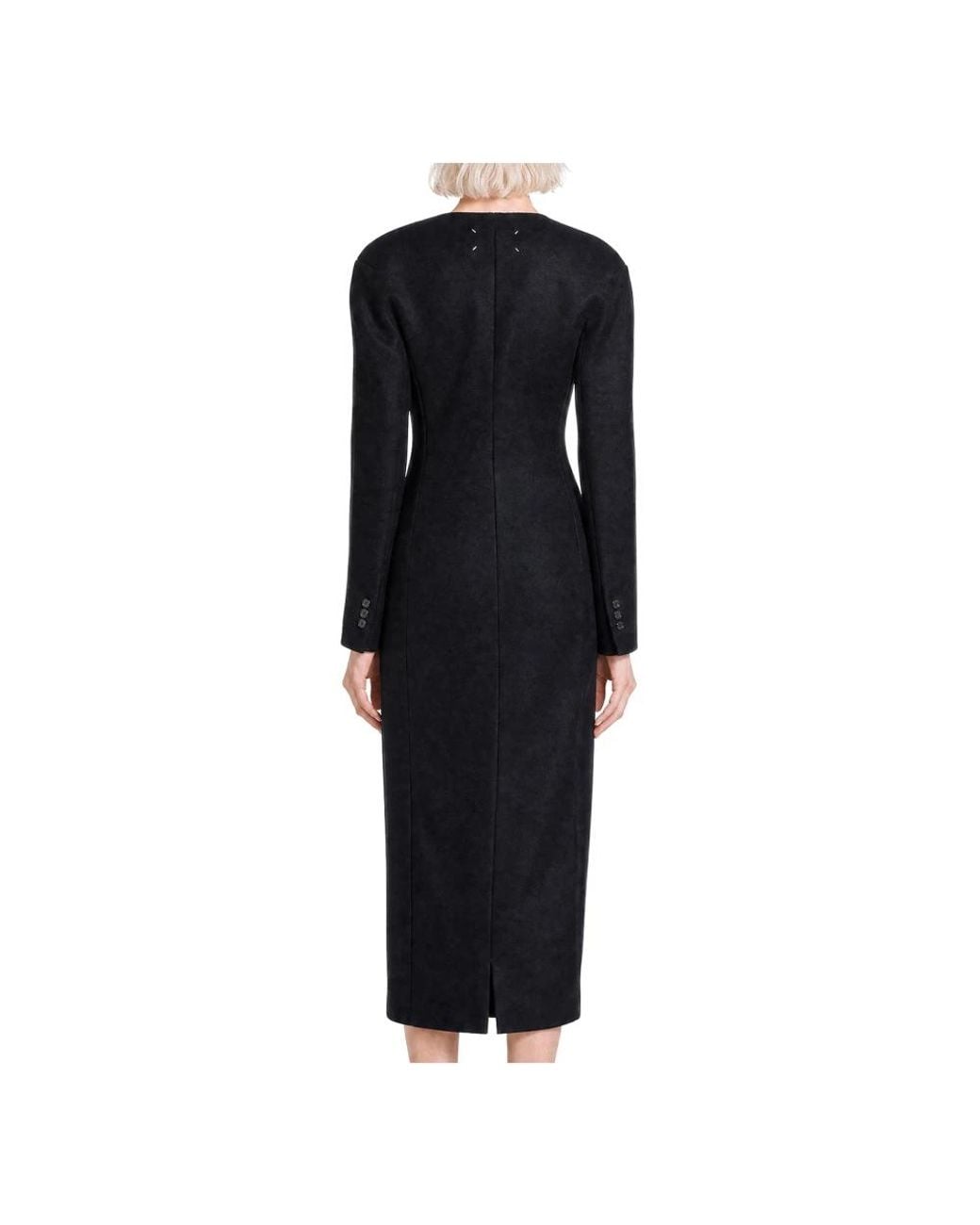 Maison Margiela Black Single-Breasted Coats