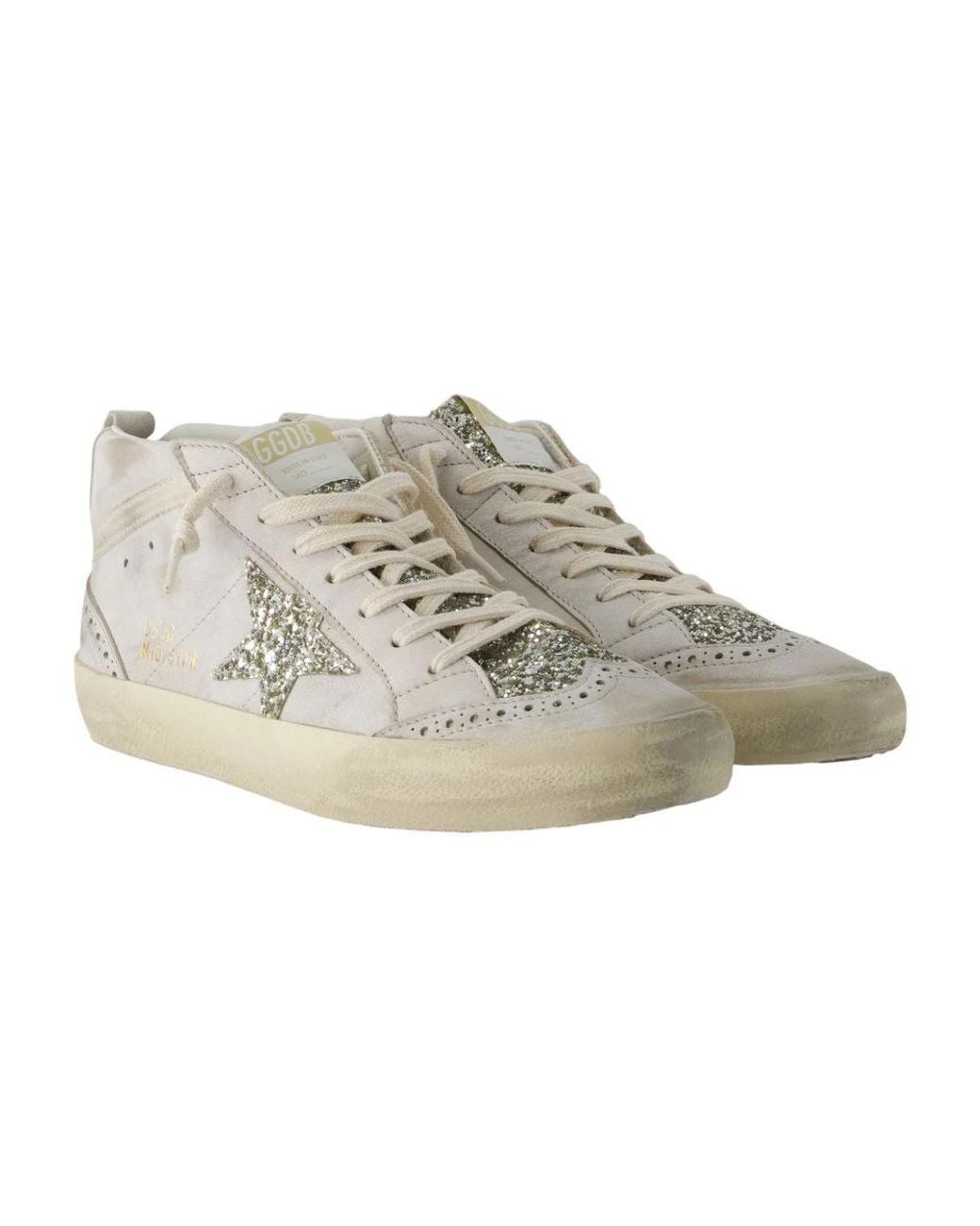 Golden Goose Deluxe Brand Gray Mid Star Sneakers