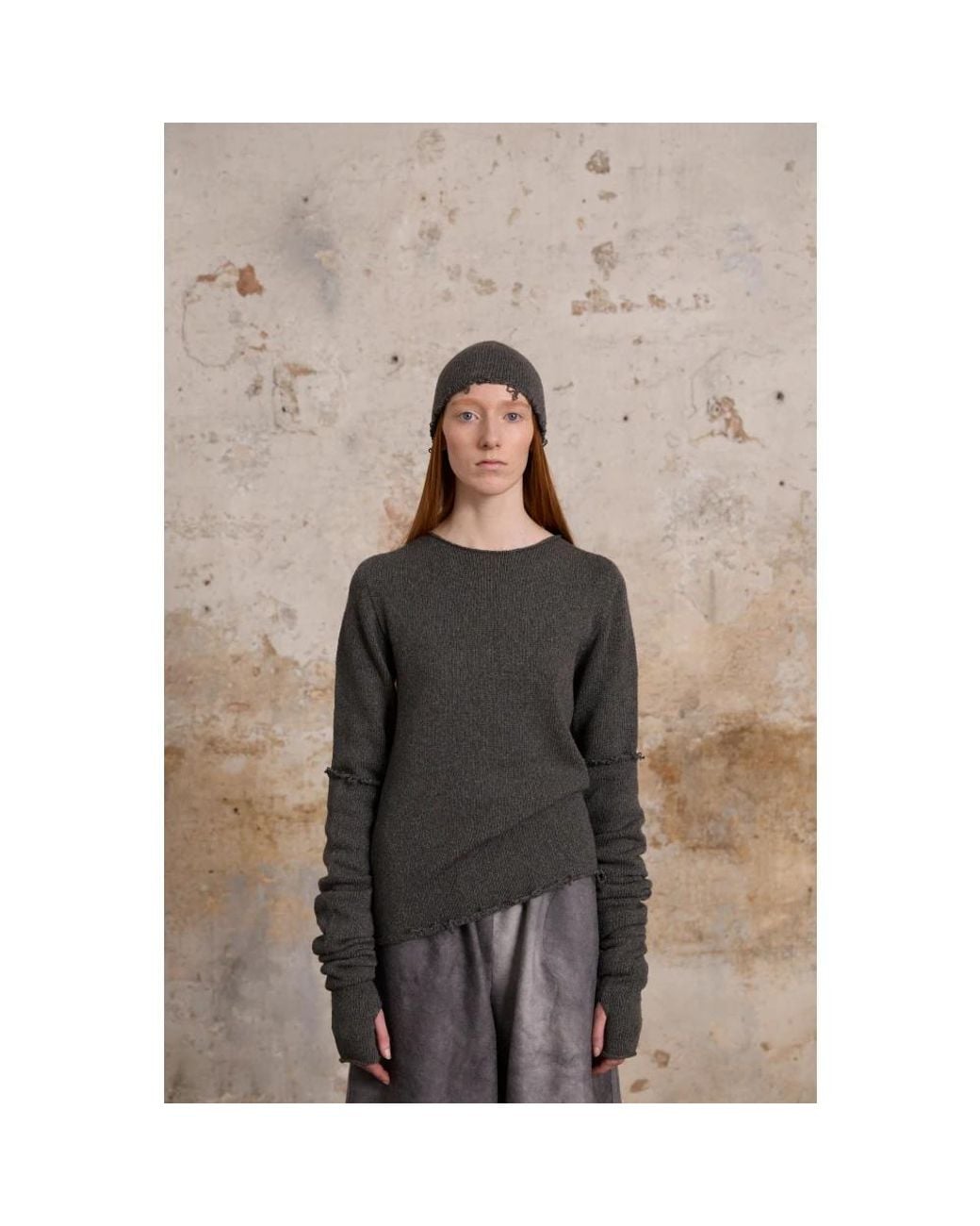 Cortana Blue Round-Neck Knitwear
