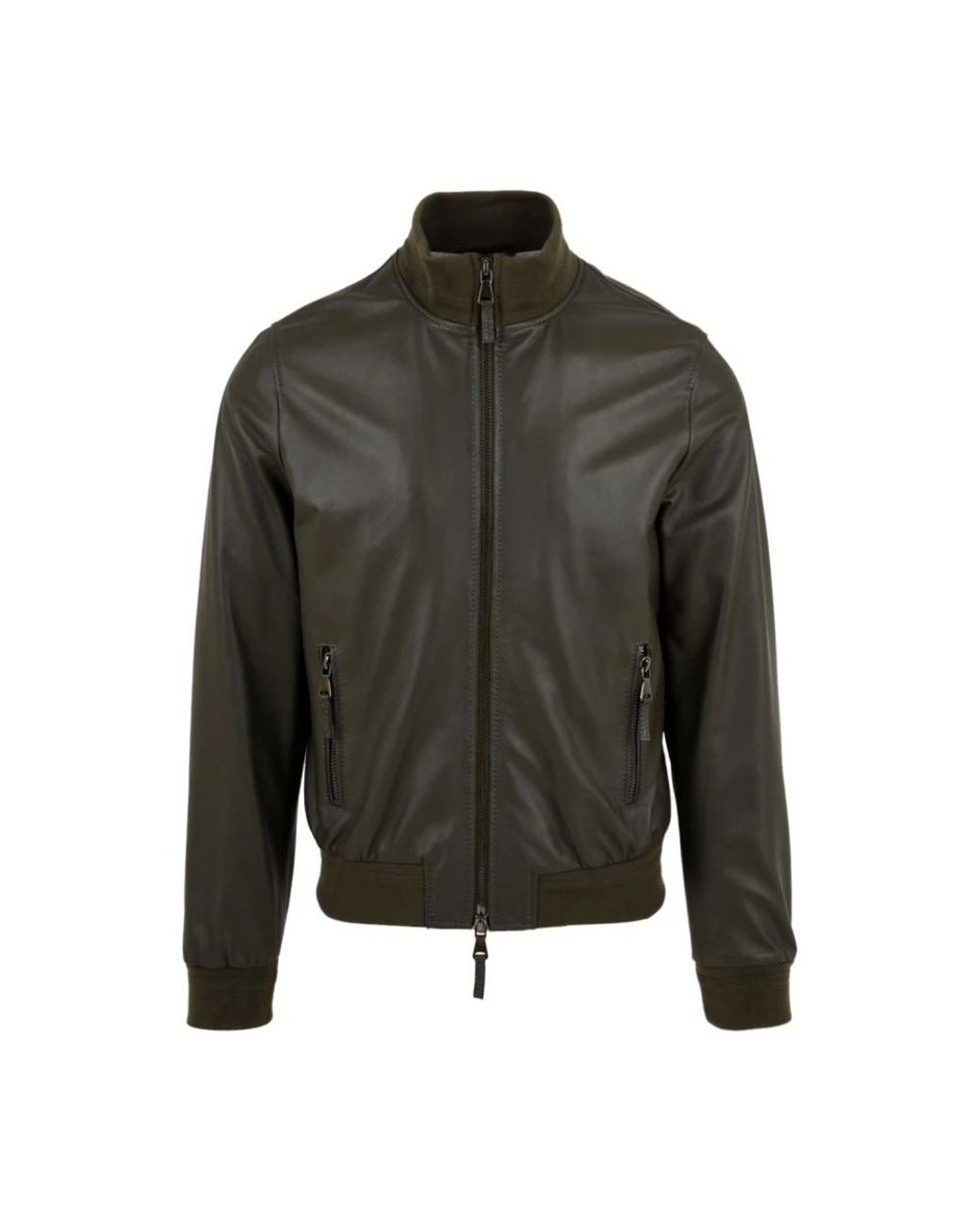 The Jack Leathers Green Leather Jackets for men