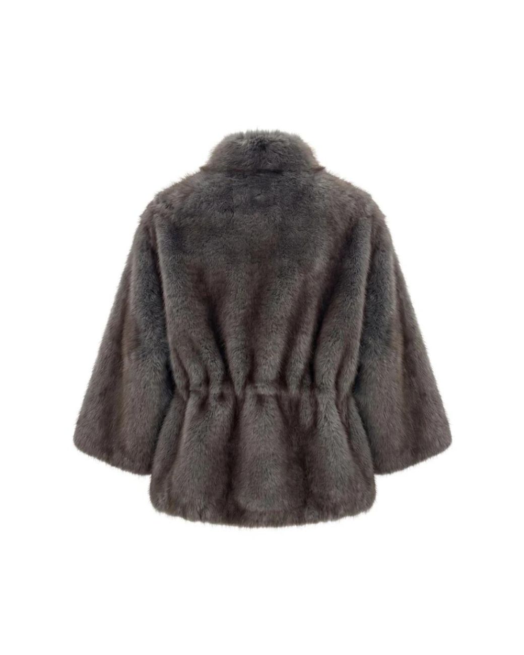 VALENTINI 1972 Gray Faux Fur & Shearling Jackets