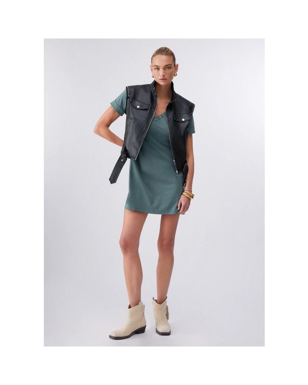 Liu Jo Green Short Dresses