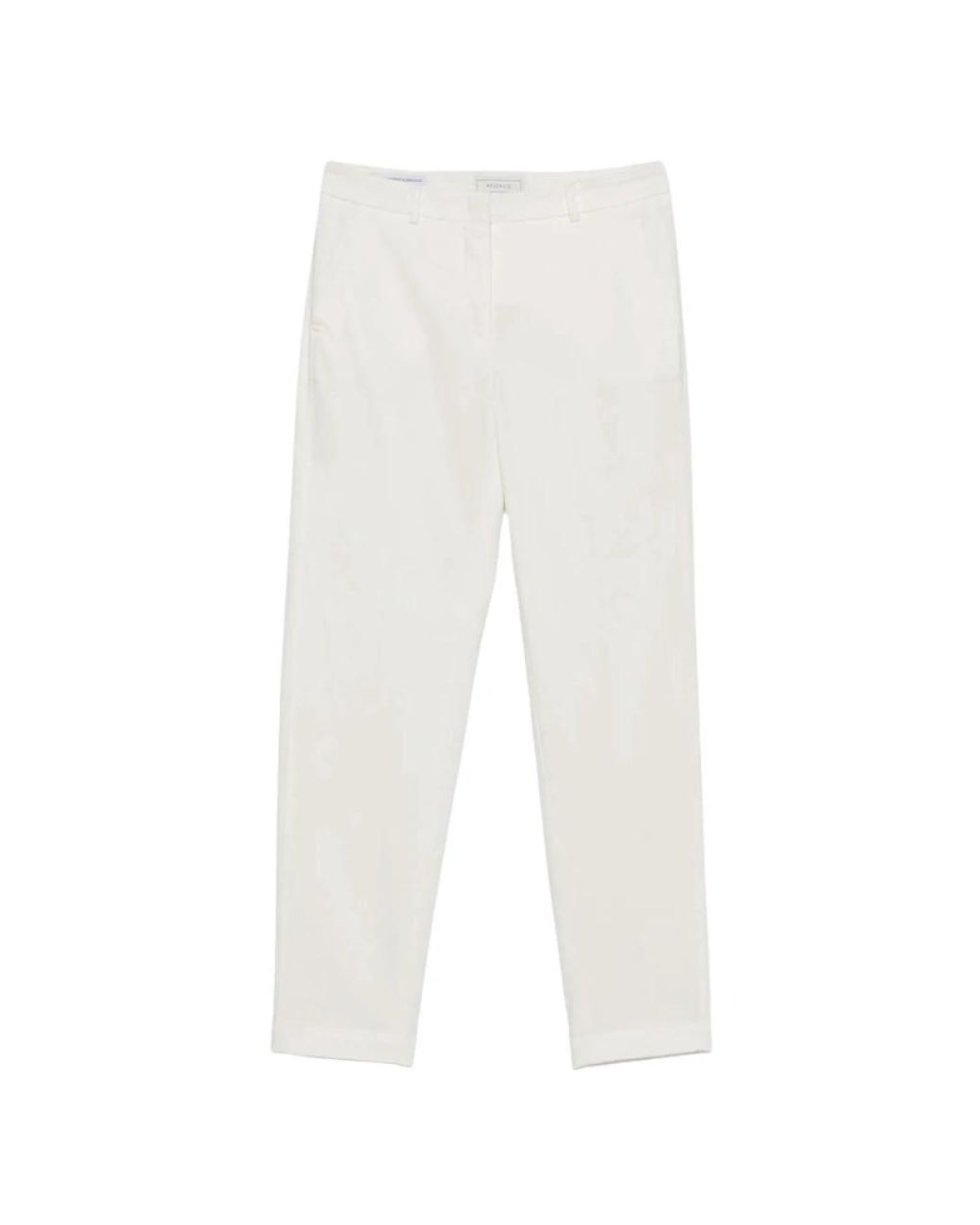 Peserico White Straight Trousers
