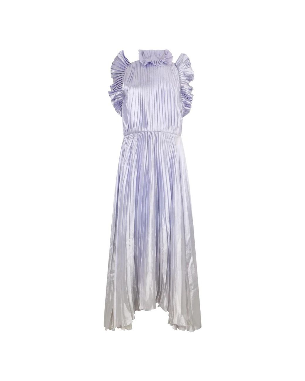 Philosophy Di Lorenzo Serafini Purple Midi Dresses
