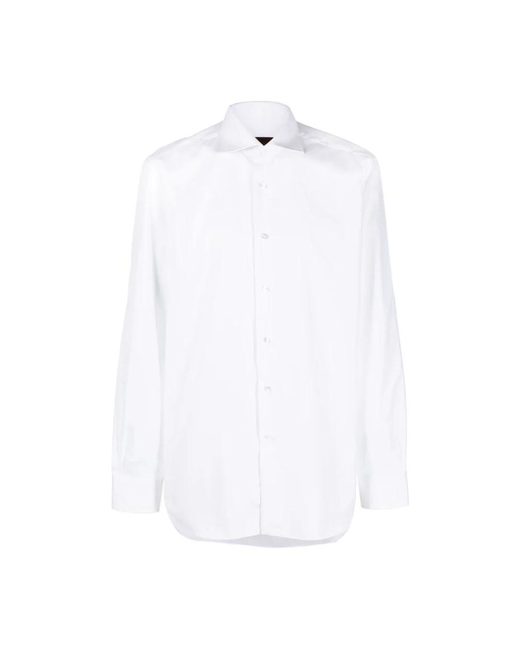 Barba Napoli White Formal Shirts for men
