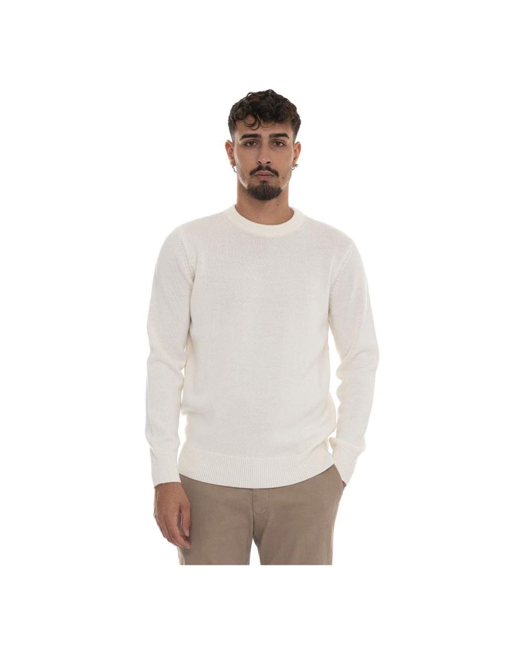 EA7 Maglia Girocollo in het White voor heren