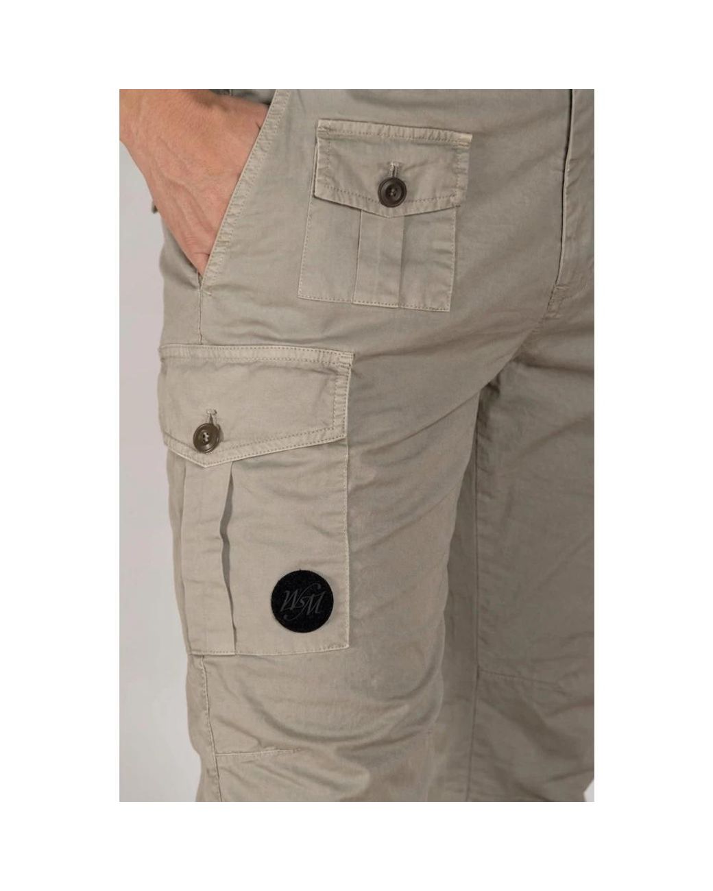 Mason's Gray Slim-Fit Trousers for men