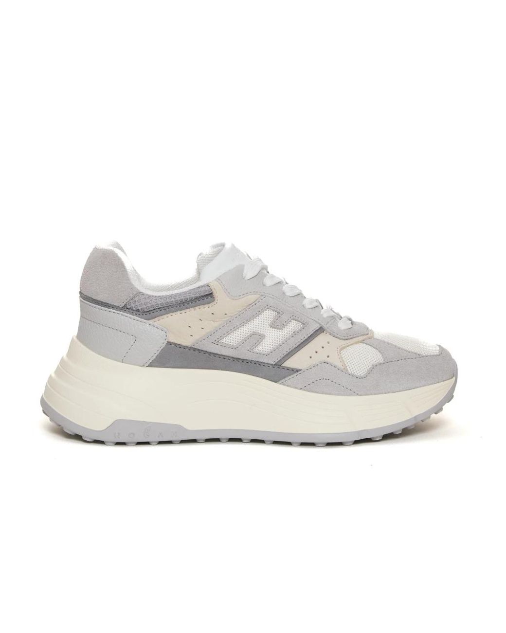 Hogan White Hi Fi Bimaterial Sneakers