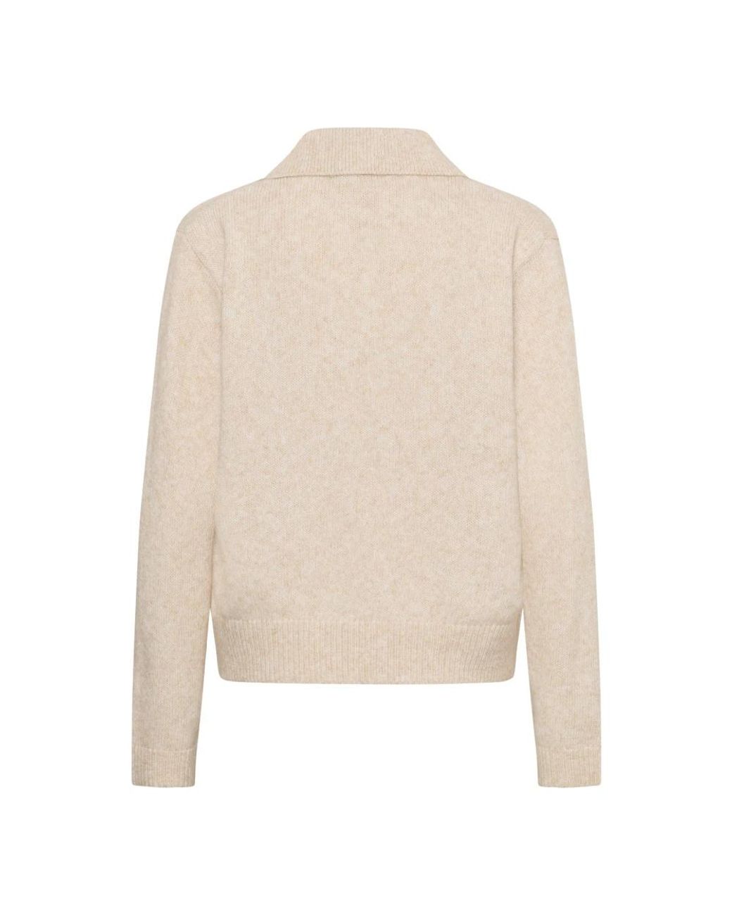 Part Two White V-Ausschnitt Pullover