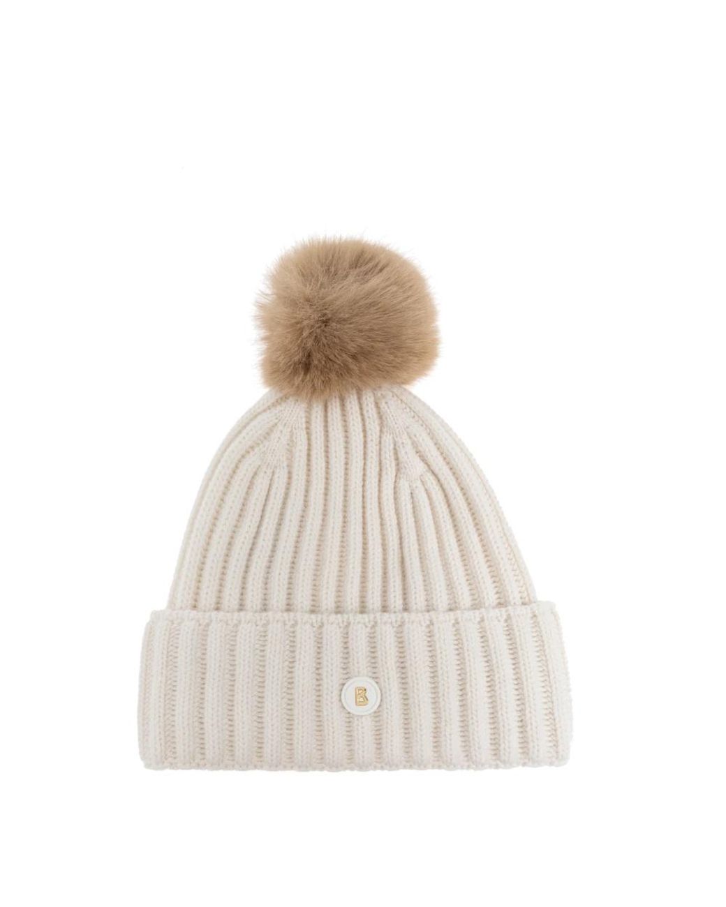 Bogner White Beanies
