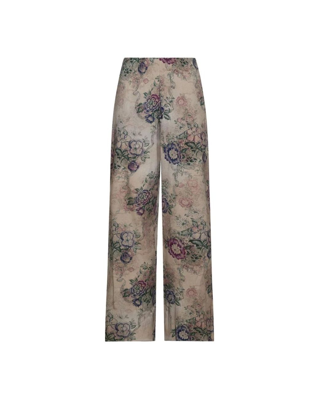 Pierre Louis Mascia Gray Wide Trousers