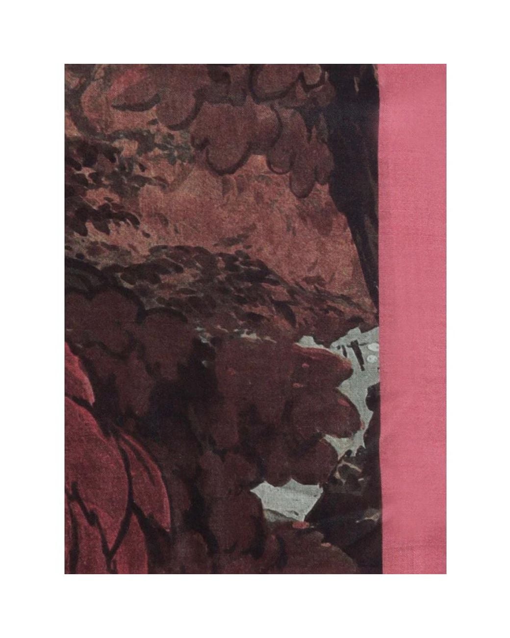 Max Mara Purple Woll- Und Seidenschal
