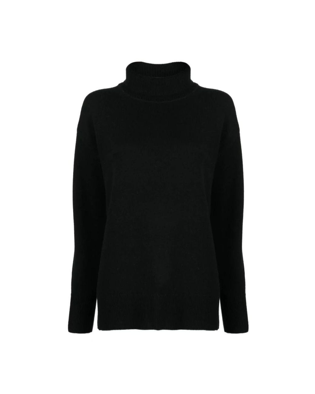 Joseph Truien & Vesten ,Zwart ,Wol Zachte Wollen Trui Met Hoge Hals in het Black