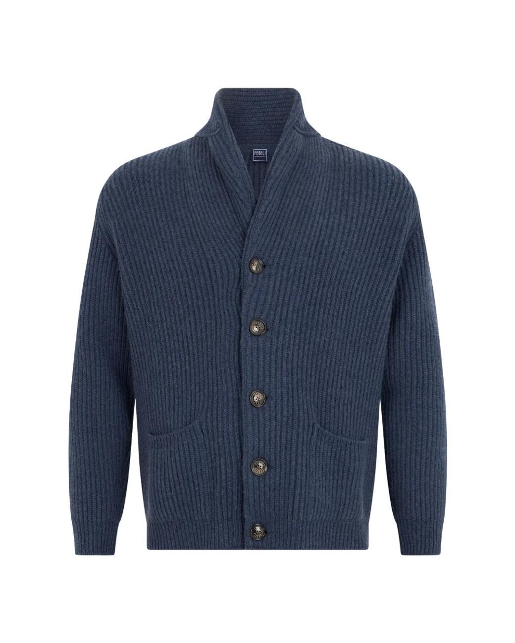 Fedeli Elegant Vest in het Blue voor heren