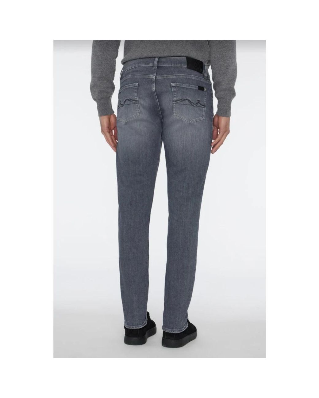7 For All Mankind Blue Slim Fit Jeans for men