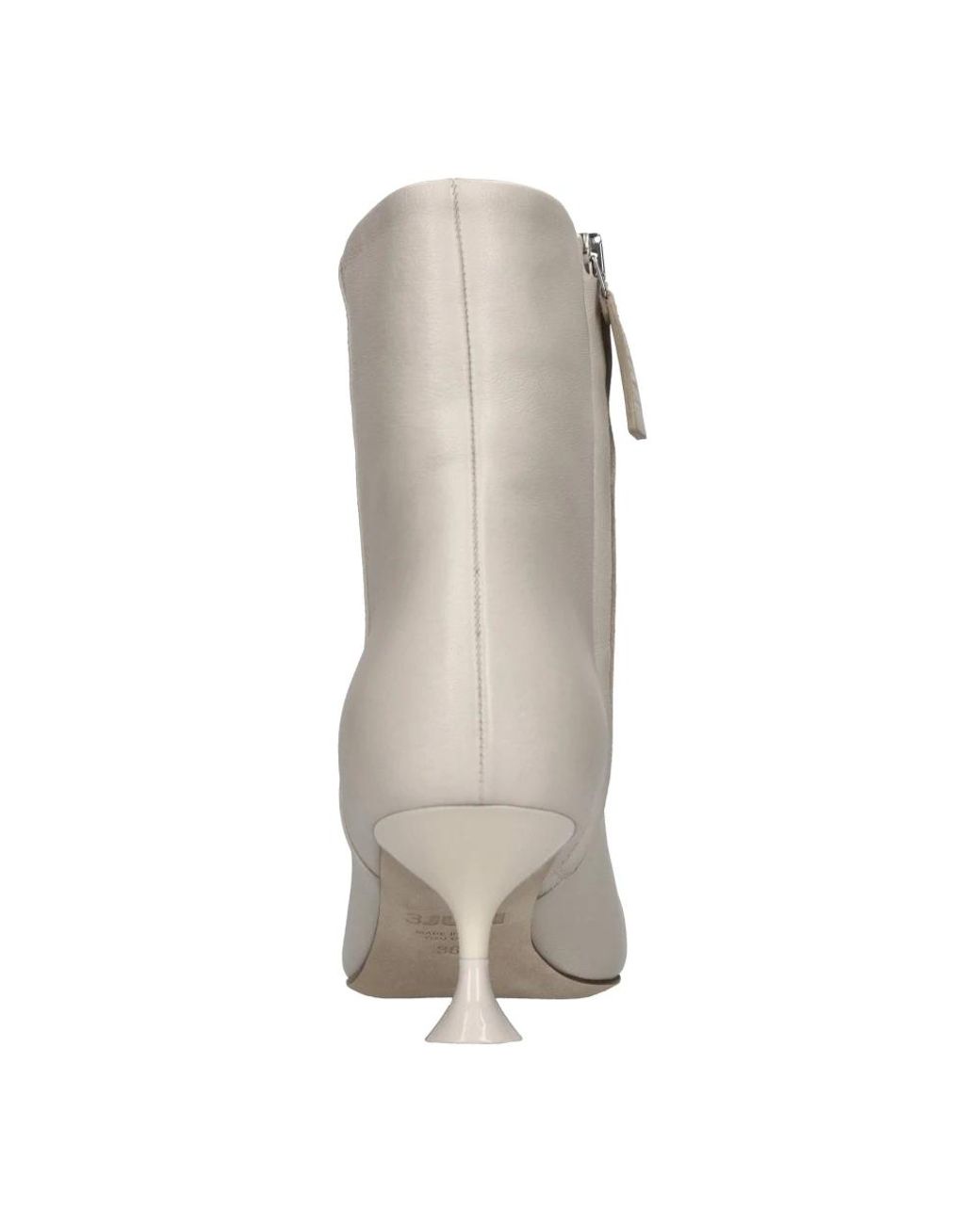3Juin Gray Heeled Boots