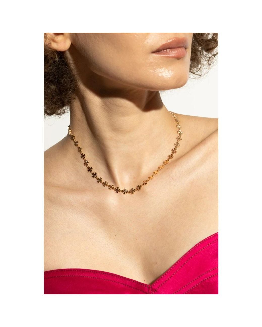 Necklaces Tory Burch de color Metallic