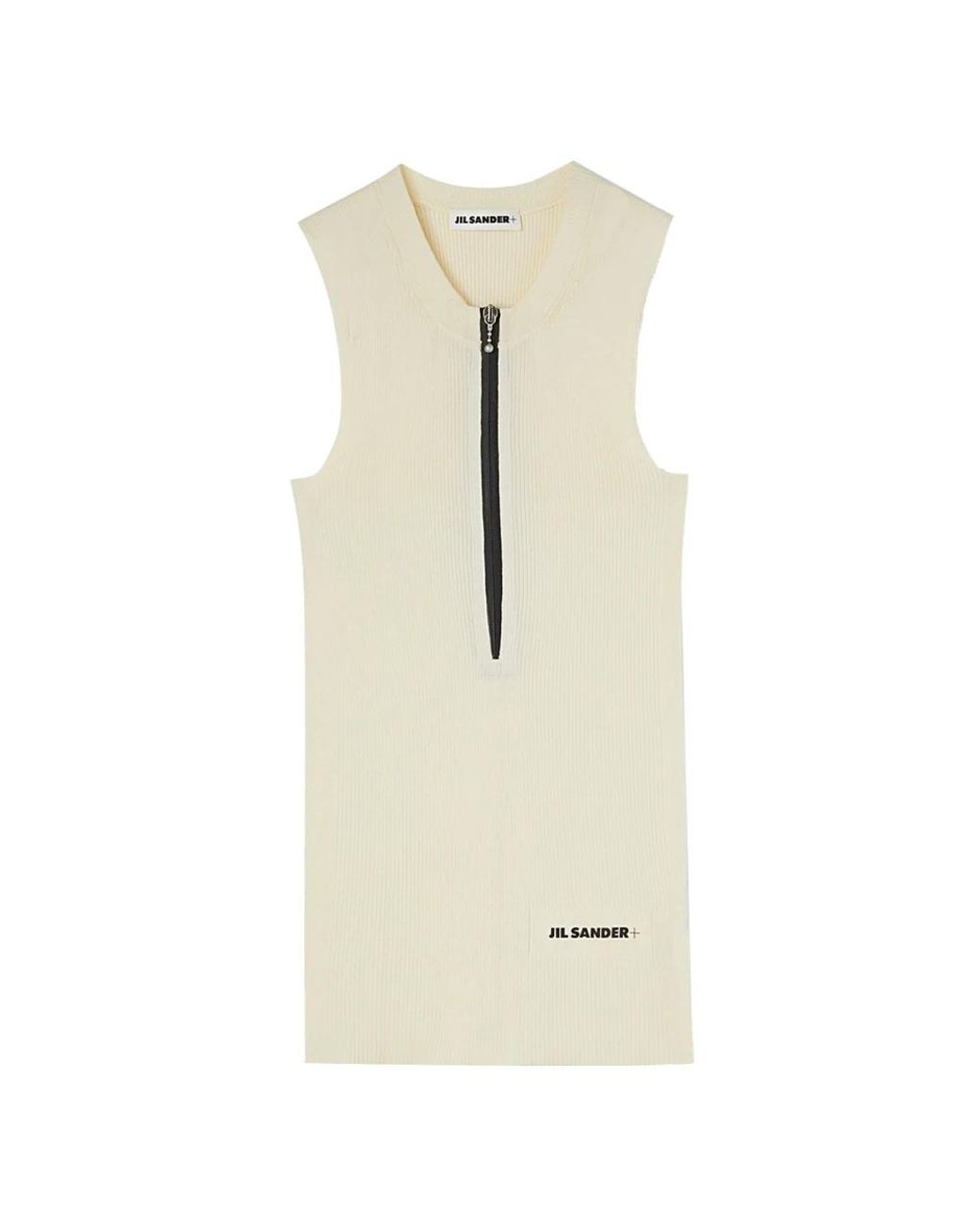 Jil Sander Natural Sleeveless Tops