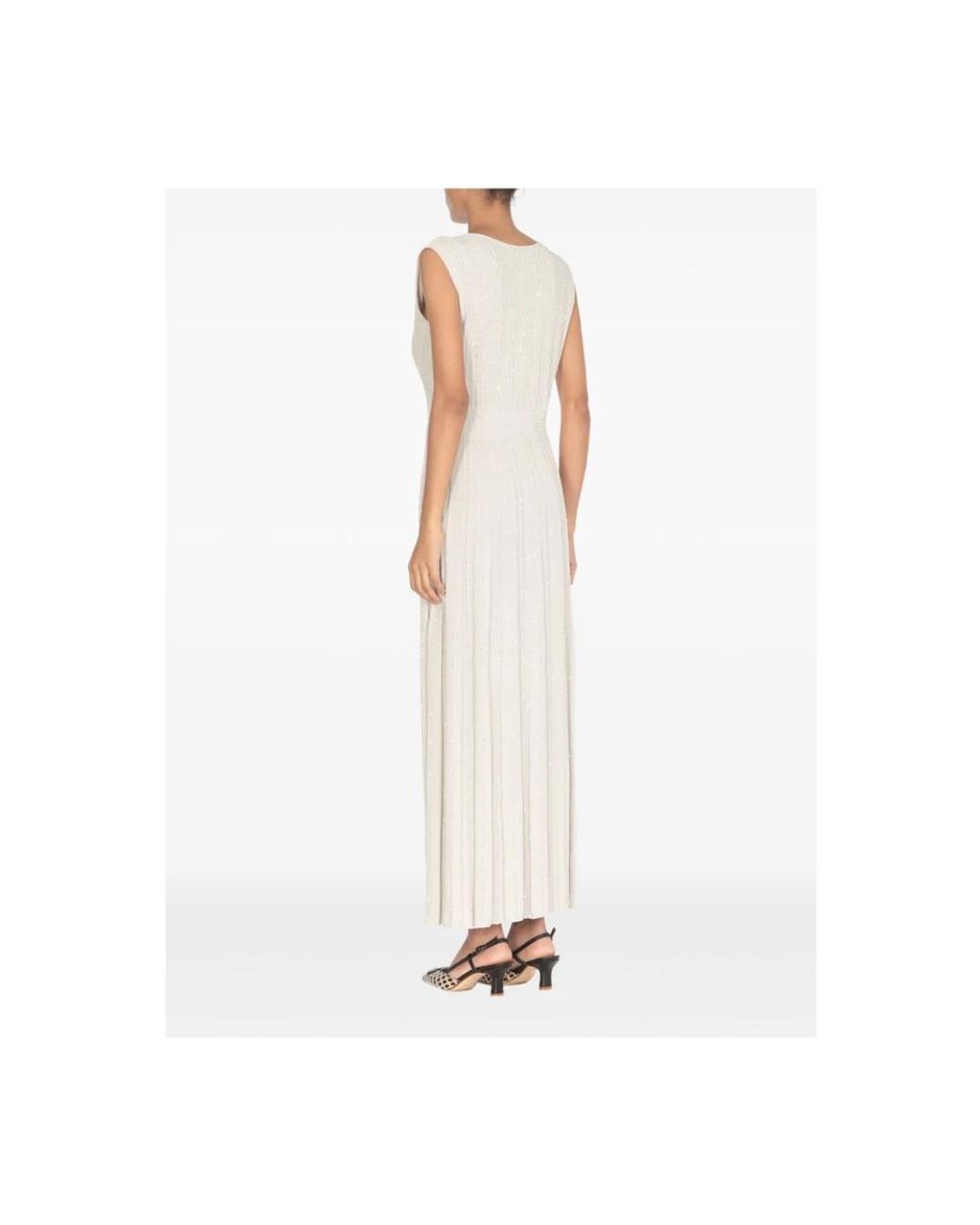 D.exterior White Maxi Dresses