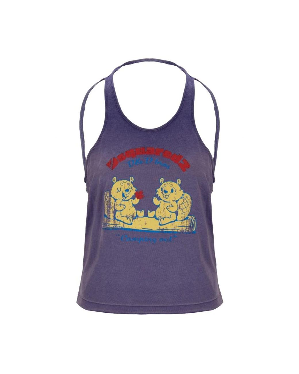 DSquared² Cropped Tank Top in het Blue
