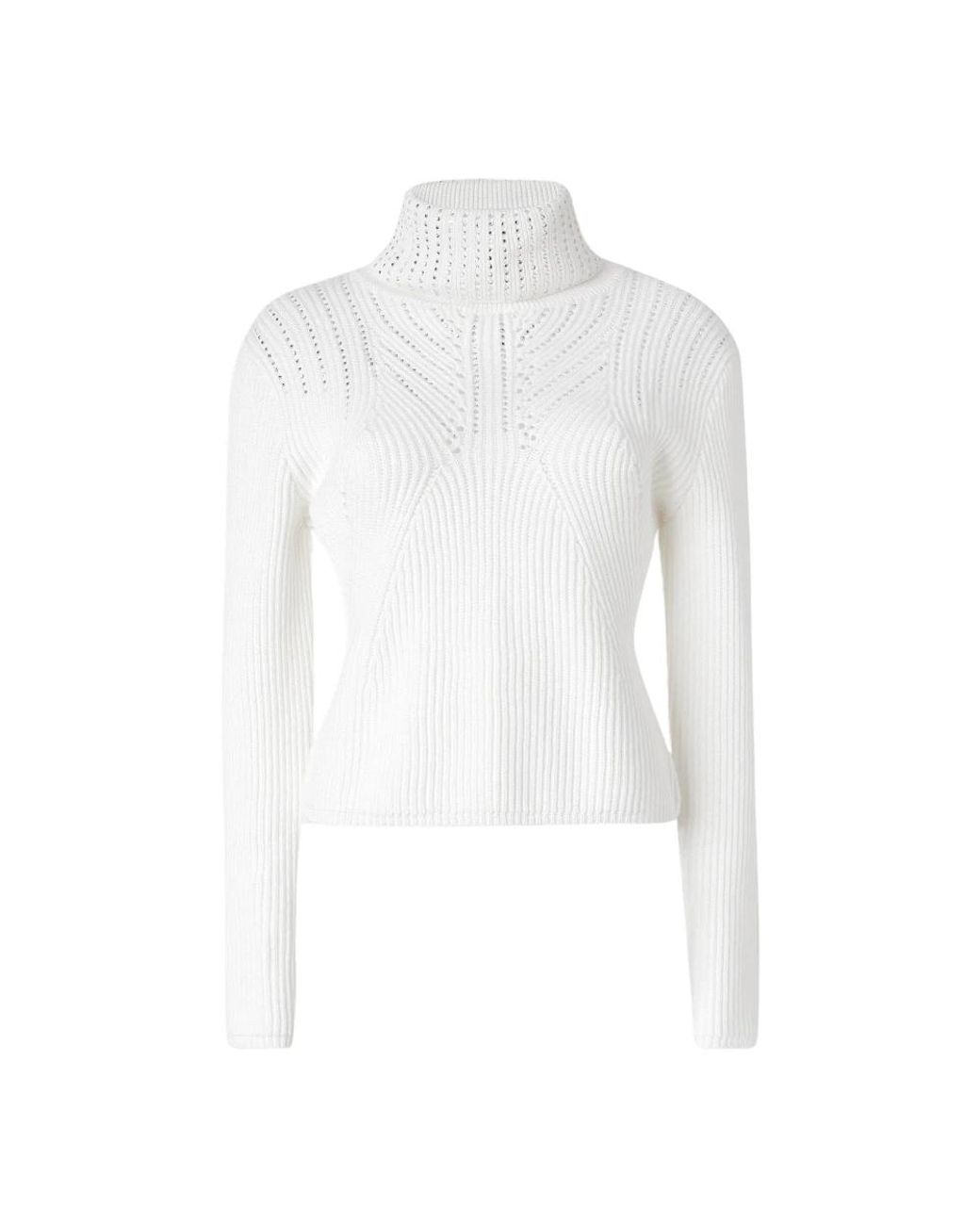 Genny Turtleneck Sweater in het White