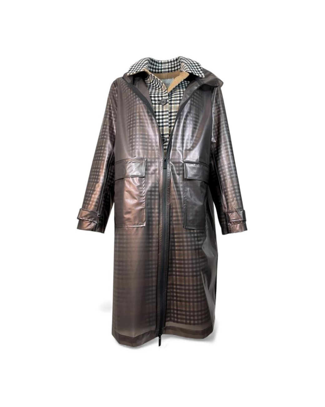 ViCOLO Black Single-Breasted Coats for men