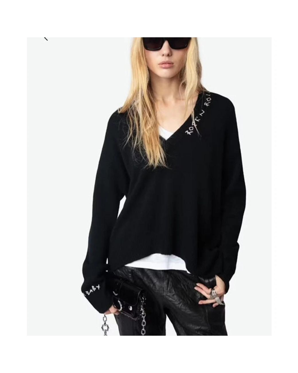 Zadig & Voltaire Black Cashmere Knitwear