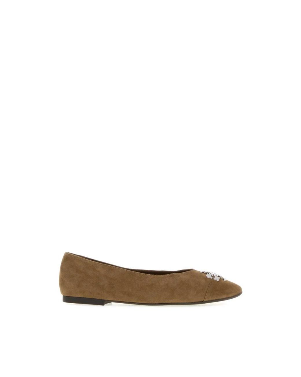 Tory Burch Natural Ballerinas