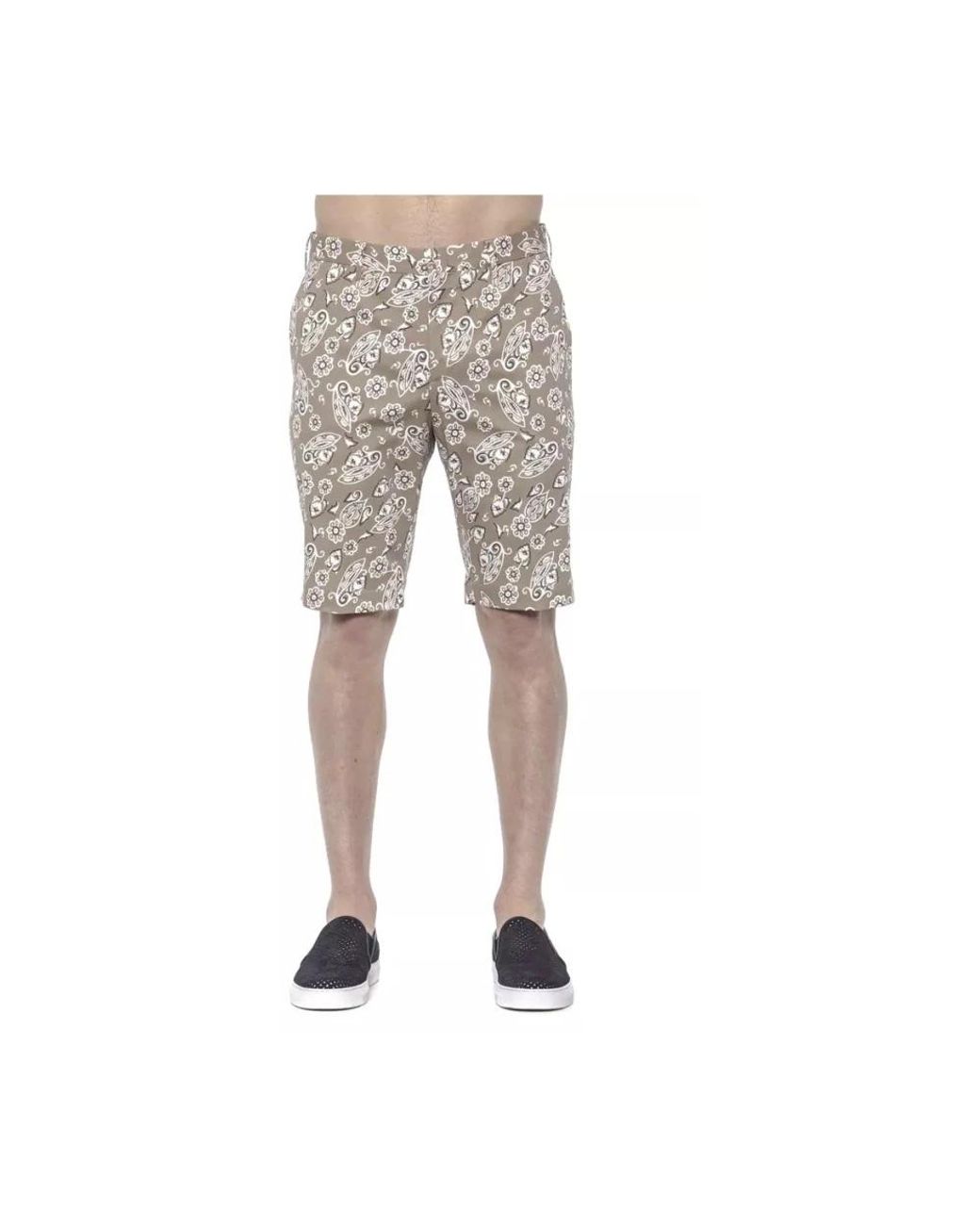 PT Torino Gray Casual Shorts for men