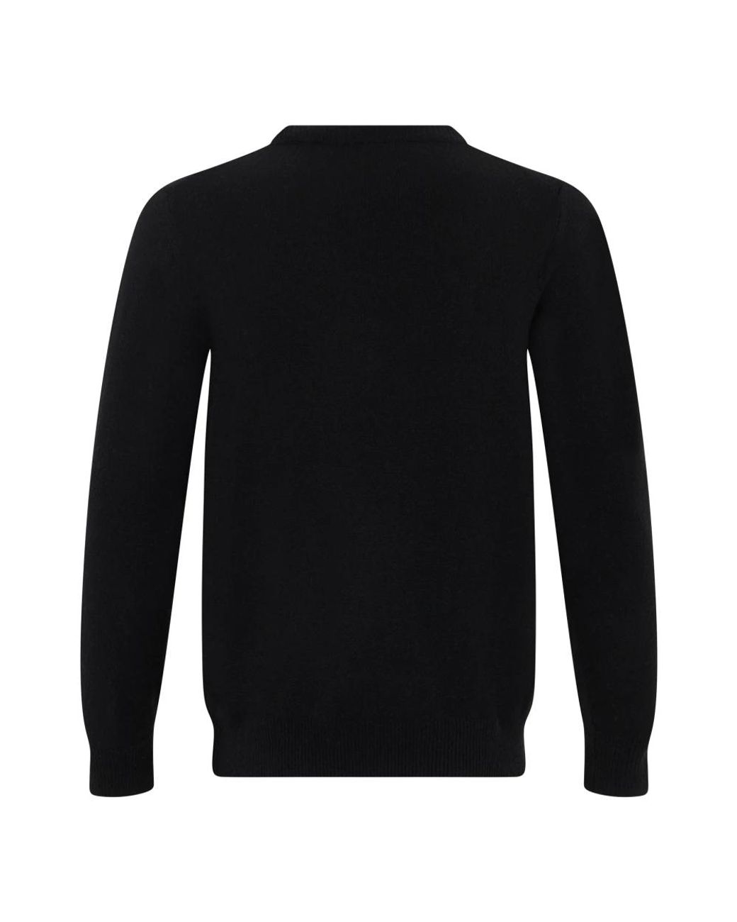 Fedeli Black V-Neck Knitwear for men