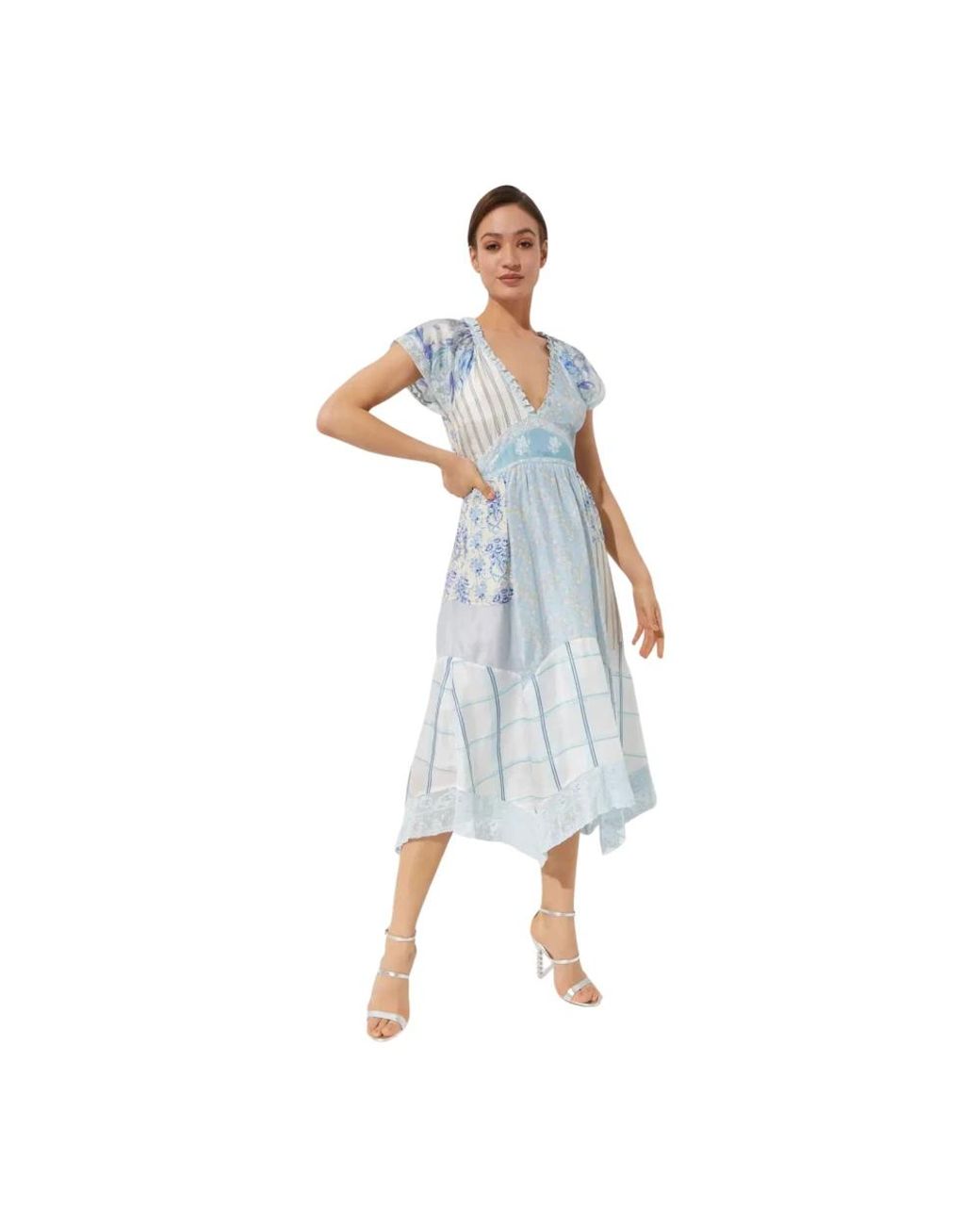 LoveShackFancy Blue Midi Dresses