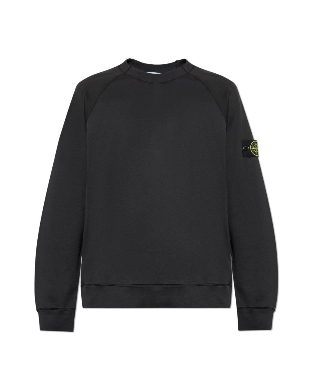 Stone Island Sweatshirt Met Logo Patch in het Black voor heren