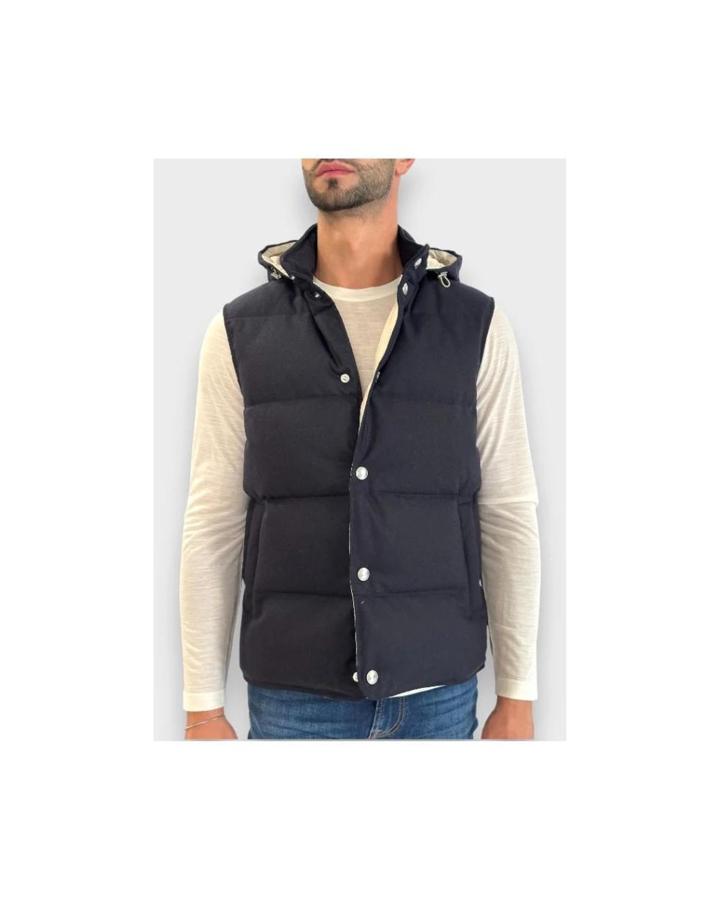 Vests di Eleventy in Blue da Uomo