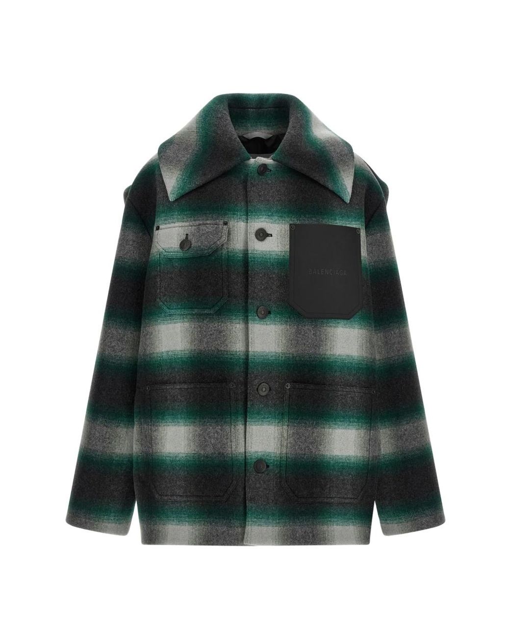 Balenciaga Green Winter Jackets for men