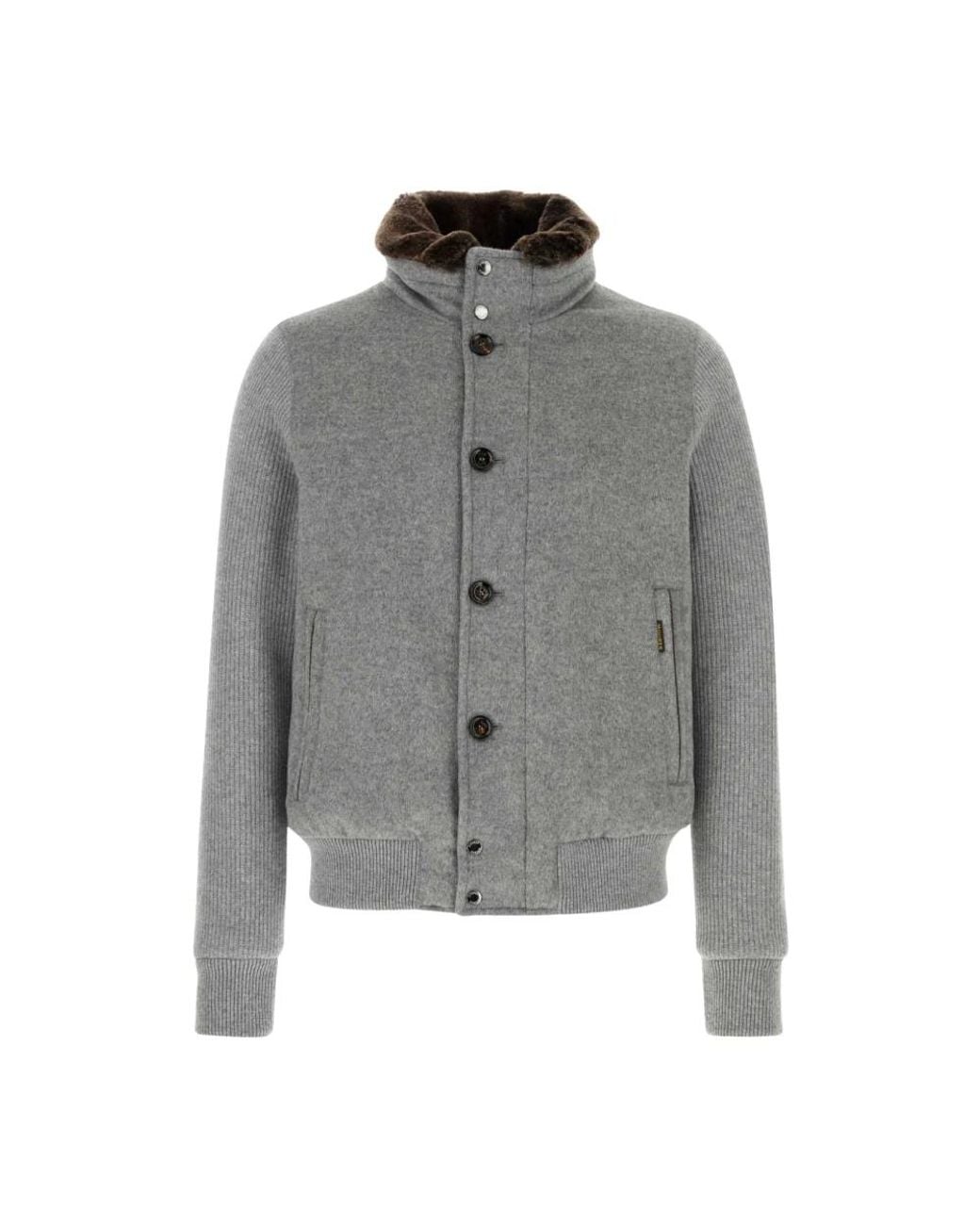 Moorer Gray Bomber Jackets for men