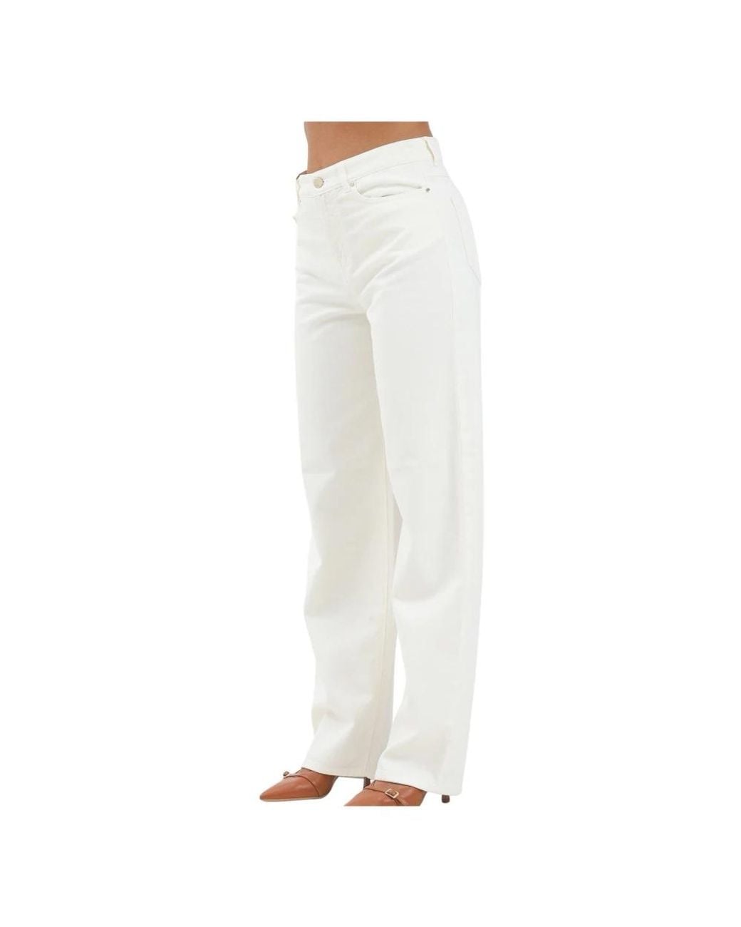 Max Mara White Straight Fit Jeans