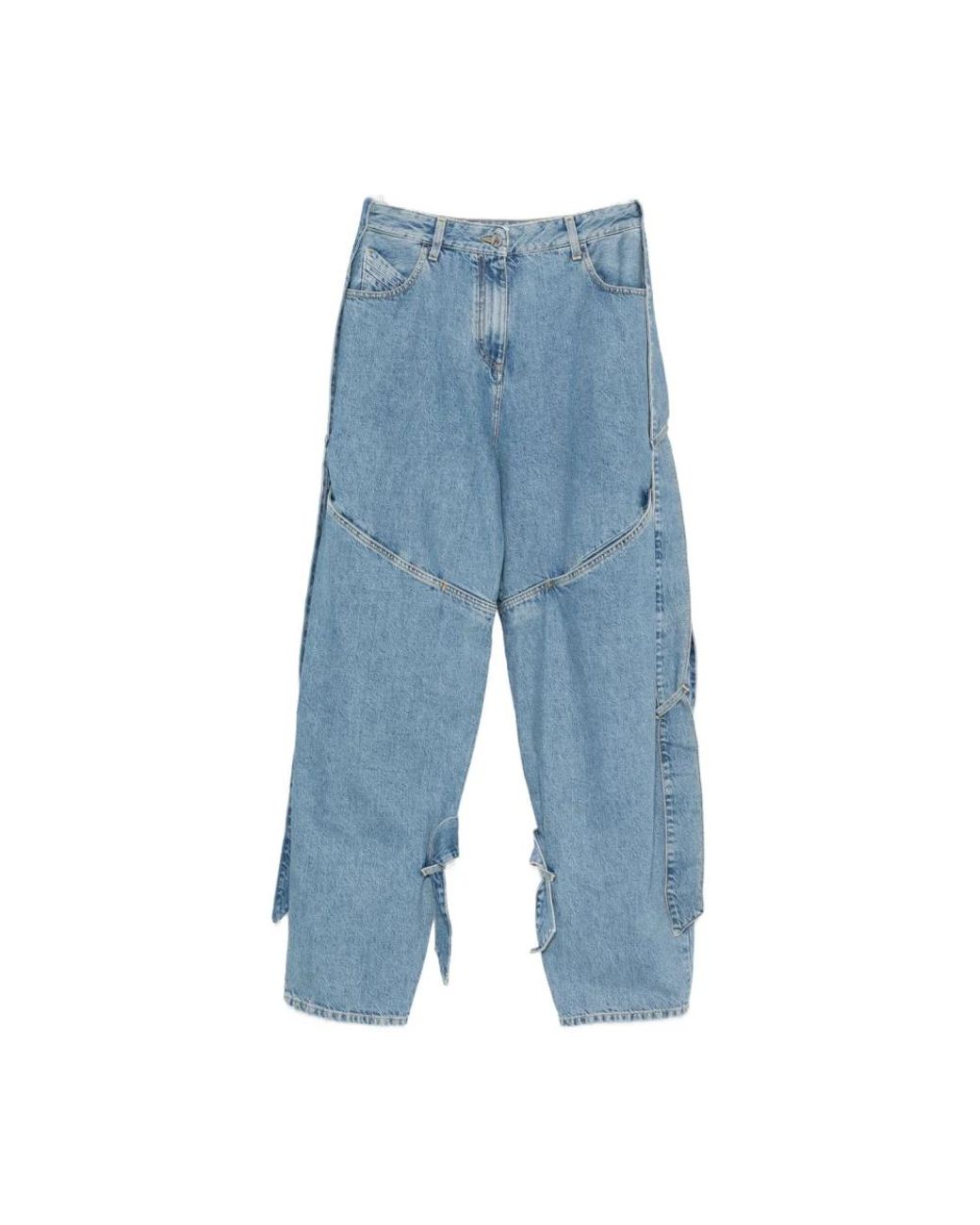 The Attico Blue Loose-Fit Jeans