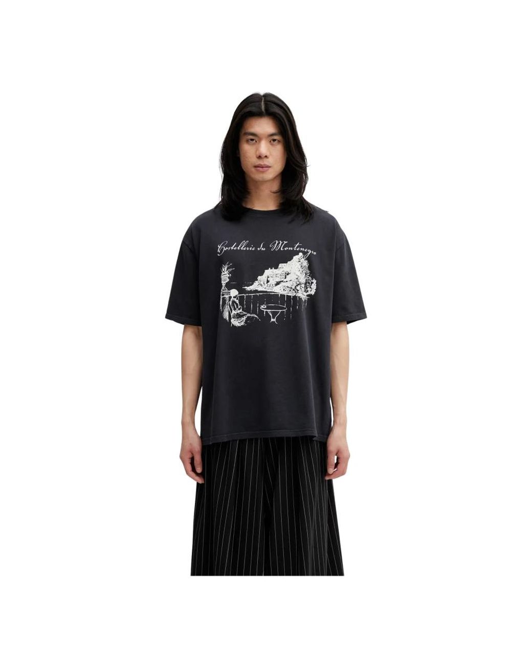 Rhude Montenegro Morada T-Shirt in het Black voor heren