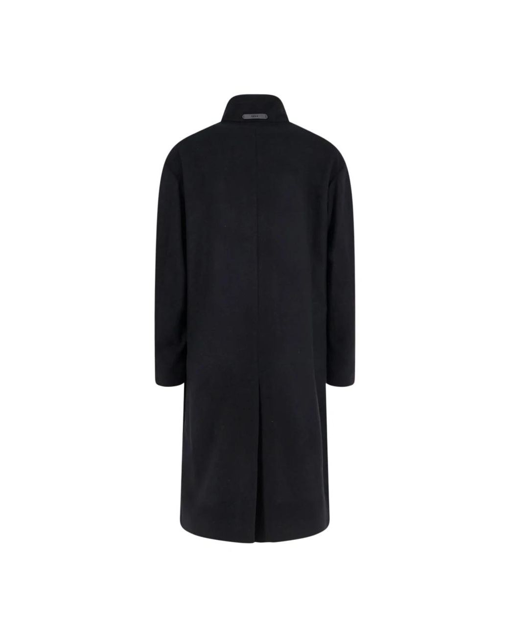 Hevò Black Single-Breasted Coats for men