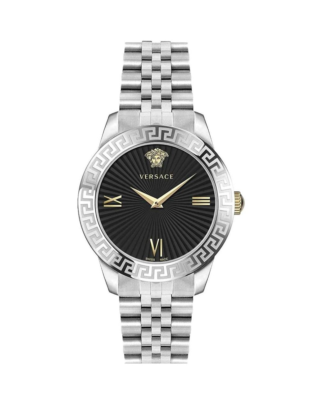 Versace Greca Signature Watch in het Metallic