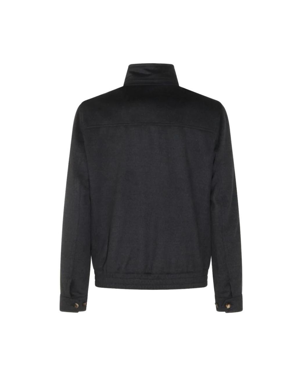 Brunello Cucinelli Black Bomber Jackets for men