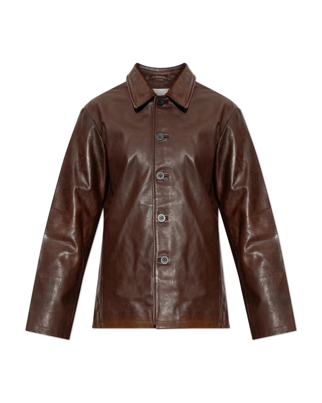 Leather Jackets Studio Nicholson en coloris Brown