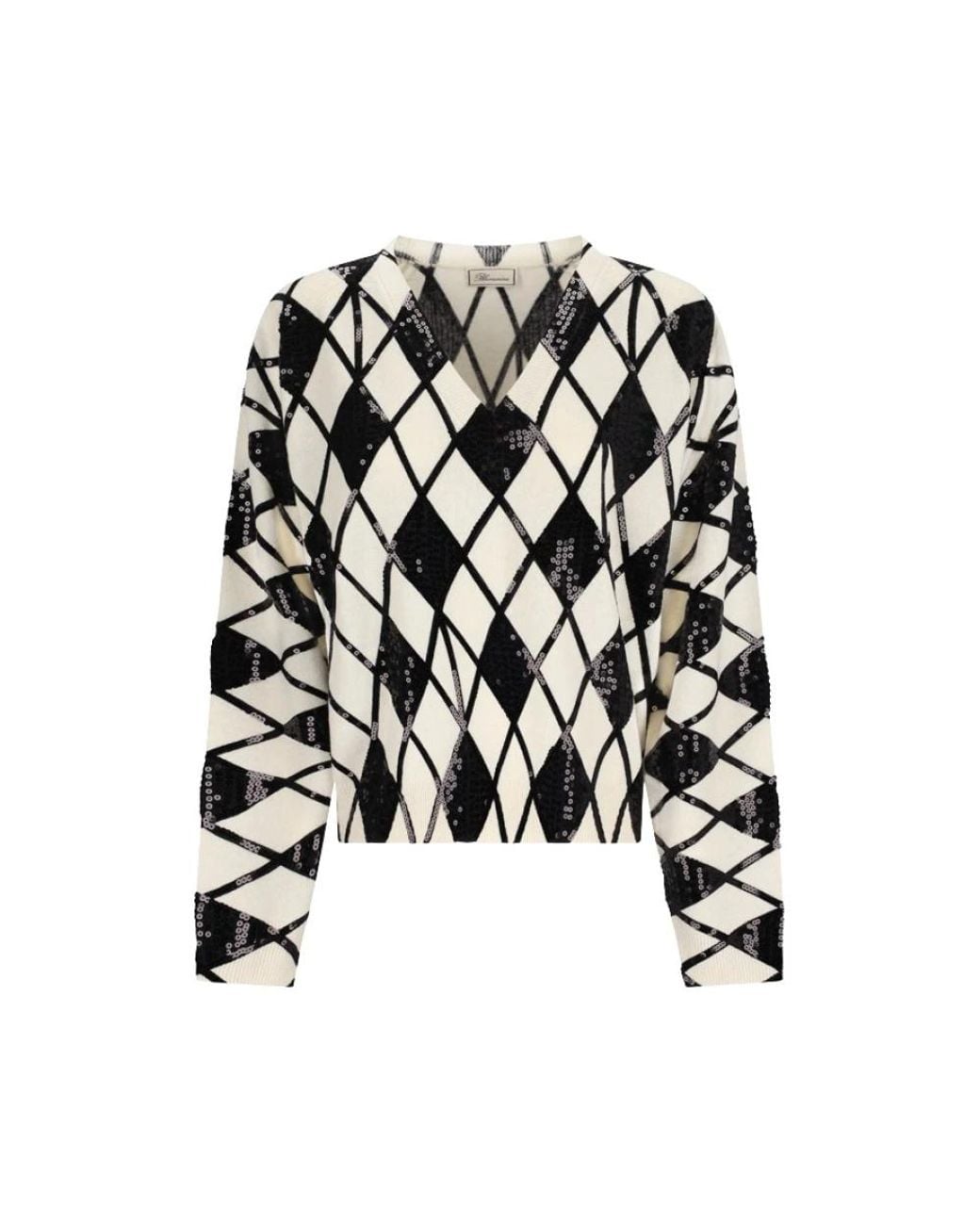 Blumarine Black V-Neck Knitwear