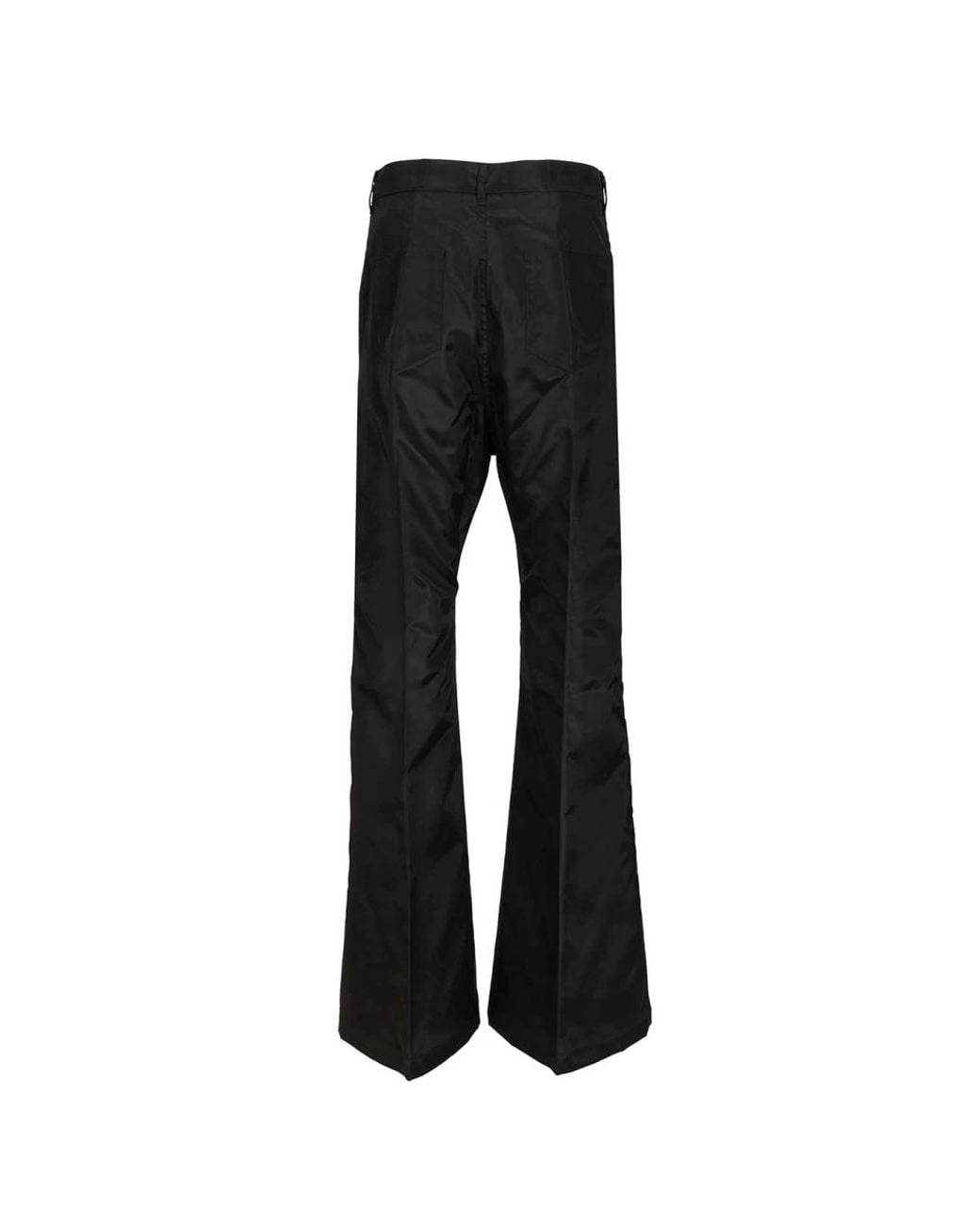 Rick Owens Black Wide Trousers for men