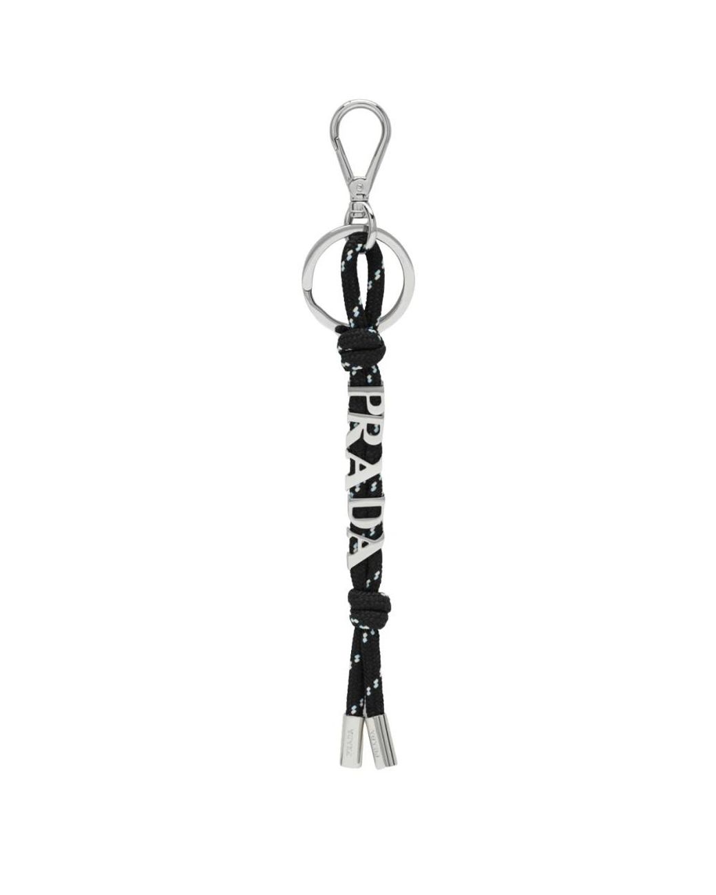 Prada Portachiavi Keyring in Metallic für Herren