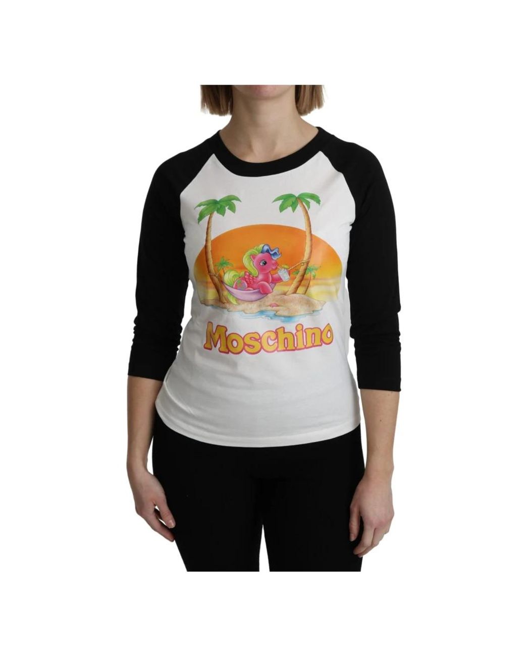 Moschino Black My Little Pony Baseball Tee Tsh5086Bg