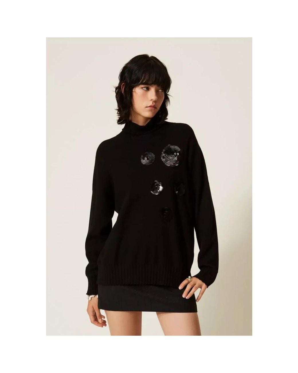 Twinset Black Turtlenecks